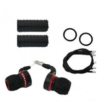 Código:951025 Alavanca cambio nylon Grip-Shift 6v c/ cabos /conduites e manoplas