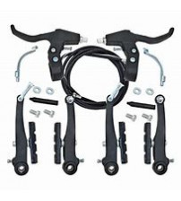 Código:95196 Freio V Brake nylon ferro revestido sapata orbital c/ maçanetas c/ cabos e conduítes