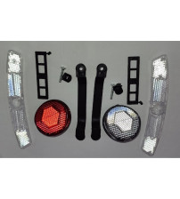 Código: 95653 Refletor olho de gato 4 peças redondo Cateye