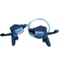 Código:956678 Alavanca câmbio rapid fire 7vel alumínio c/ cabos s/ conduites