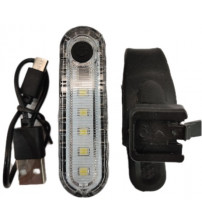 Código:95726 Pisca dianteiro 5 leds recarregável USB